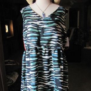 PAPERDOLL  Zebra & Aztec Print Sleeveless Dress  S